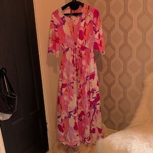 Vibrant Pink and Purple Cover Up